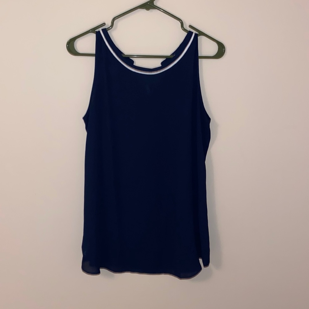 Loft navy blue tank top